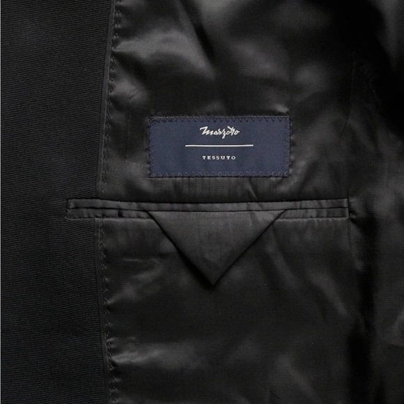 NWT Banana Republic, navy blue and black tuxedo jacket only, 38R Slim Fit - Picture 11 of 16